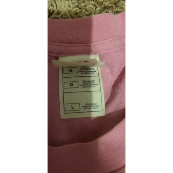 I LOVE LUCY Chocolate Factory "Speed it up a little!" Pink T-shirt Large Hanes - Picture 6 of 9